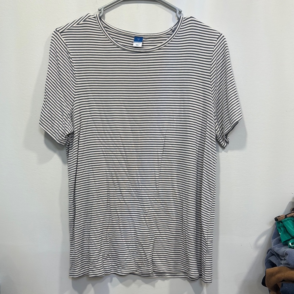 Classic Striped Black and White T-Shirt